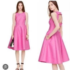 KATE SPADE Pink Sleeveless Dress with Back Bows